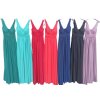 Šaty dlouhé elegantní společenské na ramínka dámské  (M/L ONE SIZE) ITALSKá MóDA IM42380566/DUR (Velikost M/L, Barva Černá)