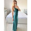 Šaty elegantní společenské dlouhé na ramínka dámské LOVE (S/M ONE SIZE) ITALSKÁ MÓDA IM324LOVE/DU (Velikost S/M/L, Barva béžová)