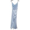 Šaty elegantní společenské dlouhé na ramínka dámské LOVE (S/M ONE SIZE) ITALSKÁ MÓDA IM324LOVE/DU (Velikost S/M/L, Barva béžová)