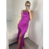 Šaty elegantní společenské dlouhé na ramínka dámské LOVE (S/M ONE SIZE) ITALSKÁ MÓDA IM324LOVE/DU (Velikost S/M/L, Barva béžová)