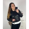 Bunda koženková dámská nadrozměr (S-4XL) POLSKÁ MÓDA PMWB24YP-311/DR