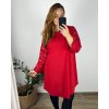 Šaty elegantní dlouhý rukáv dámské nadrozměr (3XL/4XL ONE SIZE) ITALSKá MóDA IM424BELLA/DU (Velikost 3XL/4XL, Barva Černá)