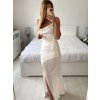 Šaty dlouhé společenské na ramínka dámské (S/M ONE SIZE) ITALSKÁ MÓDA IMPSH246539/DU (Velikost S/M/L, Barva modrá královská)