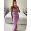 Šaty dlouhé společenské na ramínka dámské (S/M ONE SIZE) ITALSKÁ MÓDA IMPSH246539/DU (Velikost S/M/L, Barva modrá královská)