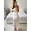 Šaty dlouhé společenské na ramínka dámské (S/M ONE SIZE) ITALSKÁ MÓDA IMPSH246539/DU (Velikost S/M/L, Barva modrá královská)