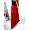 Sukně maxi dlouhá v pase na žabičkování dámská (S/M/L ONE SIZE) ITALSKÁ MÓDA IMHMS23088/DUR (Velikost M/L, Barva Černá)
