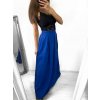 Sukně maxi dlouhá v pase na žabičkování dámská (S/M/L ONE SIZE) ITALSKÁ MÓDA IMHMS23088/DUR (Velikost M/L, Barva Černá)