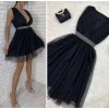 Šaty společenské bez rukávu dámské (S/M ONE SIZE) ITALSKÁ MÓDA IMHMS23106/DU (Velikost S/M/L, Barva béžová krémová)