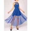 Šaty dlouhé společenské plesové bez rukávu dámské (S/M ONE SIZE) ITALSKÁ MÓDA IMHMS23148/DU (Velikost S/M/L, Barva béžová krémová)