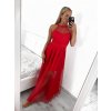 Šaty dlouhé společenské plesové bez rukávu dámské (S/M ONE SIZE) ITALSKÁ MÓDA IMHMS23148/DU (Velikost S/M/L, Barva béžová krémová)