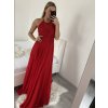 Šaty elegantní společenské dlouhé na ramínka dámské (S/M ONE SIZE) ITALSKá MóDA IMM2218806/DU (Velikost S/M/L, Barva Černá)