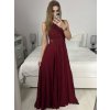 Šaty elegantní společenské dlouhé na ramínka dámské (S/M ONE SIZE) ITALSKá MóDA IMM2218806/DU (Velikost S/M/L, Barva Černá)