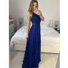 Šaty elegantní společenské dlouhé na ramínka dámské (S/M ONE SIZE) ITALSKá MóDA IMM2218806/DU (Velikost S/M/L, Barva Černá)