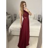 Šaty elegantní společenské dlouhé na ramínka dámské (S/M ONE SIZE) ITALSKá MóDA IMM2218806/DU (Velikost S/M/L, Barva Černá)