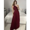 Šaty elegantní společenské dlouhé na ramínka dámské (S/M ONE SIZE) ITALSKá MóDA IMM2218806/DU (Velikost S/M/L, Barva Černá)