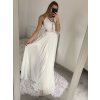 Šaty elegantní společenské dlouhé na ramínka dámské (S/M ONE SIZE) ITALSKá MóDA IMM2218806/DU (Velikost S/M/L, Barva Černá)