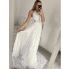 Šaty elegantní společenské dlouhé na ramínka dámské (S/M ONE SIZE) ITALSKá MóDA IMM2218806/DU (Velikost S/M/L, Barva Černá)