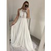 Šaty elegantní společenské dlouhé na ramínka dámské (S/M ONE SIZE) ITALSKá MóDA IMM2218806/DU (Velikost S/M/L, Barva Černá)