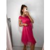 Šaty společenské krátké tylové krajkové dámské (S/M/L ONE SIZE) ITALSKá MóDA IMHMS23173/DUR