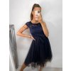 Šaty společenské krátké tylové krajkové dámské (S/M/L ONE SIZE) ITALSKá MóDA IMHMS23173/DUR