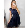 Šaty společenské krátké tylové krajkové dámské (S/M/L ONE SIZE) ITALSKá MóDA IMHMS23173/DUR