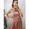 Šaty společenské krátké tylové krajkové dámské (S/M/L ONE SIZE) ITALSKá MóDA IMHMS23173/DUR
