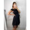 Šaty společenské krátké tylové krajkové dámské (S/M/L ONE SIZE) ITALSKá MóDA IMHMS23173/DUR