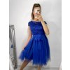Šaty společenské krátké tylové krajkové dámské (S/M/L ONE SIZE) ITALSKá MóDA IMHMS23173/DUR