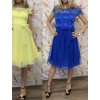 Šaty společenské krátké tylové krajkové dámské (S/M/L ONE SIZE) ITALSKá MóDA IMHMS23173/DUR