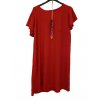 Šaty oversize krátký rukáv dámské nadrozměr (XL/2XL/3XL ONE SIZE) ITALSKÁ MÓDA IMBM23NEKLES/DU (Velikost L/XL, Barva Černá)