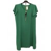 Šaty oversize krátký rukáv dámské nadrozměr (XL/2XL/3XL ONE SIZE) ITALSKÁ MÓDA IMBM23NEKLES/DU (Velikost L/XL, Barva Černá)