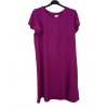 Šaty oversize krátký rukáv dámské nadrozměr (XL/2XL/3XL ONE SIZE) ITALSKÁ MÓDA IMBM23NEKLES/DU (Velikost L/XL, Barva Černá)