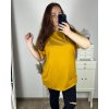 Tričko prodloužená krátký rukáv dámská nadrozměr (3XL/4XL /5XLONE SIZE) ITALSKÁ MÓDA IMC23055/DUR