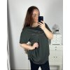 Tričko prodloužená krátký rukáv dámská nadrozměr (3XL/4XL /5XLONE SIZE) ITALSKÁ MÓDA IMC23055/DUR