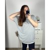 Tričko prodloužená krátký rukáv dámská nadrozměr (3XL/4XL /5XLONE SIZE) ITALSKÁ MÓDA IMC23055/DUR