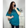 Tričko prodloužená krátký rukáv dámská nadrozměr (3XL/4XL /5XLONE SIZE) ITALSKÁ MÓDA IMC23055/DUR