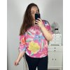 Svetr tenký dlouhý rukáv dámský nadrozměr (3XL/4XL/5XL ONE SIZE) ITALSKá MODA IMC24ELBA/DU (Velikost 4XL/5XL, Barva fialová)