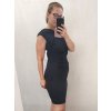 Šaty pouzdrové elegantní společenské dámské (2XL-4XL) ITALSKá MóDA IMM23CAROL-5/DU (Velikost 2XL, Barva hnědá světlá)