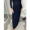 Sukně teplá dlouhá skládaná dámská (S/M/L ONE SIZE) ITALSKá MóDA IM323TARKA/DR (Velikost M/L, Barva Černá)