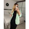Sako elegantní dlouhý rukáv dámské nadrozměr (one size S/M) ITALSKÁ MÓDA IMWDD24008/DR (Velikost S/M/L, Barva Černá)