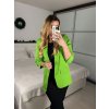 Sako elegantní dlouhý rukáv dámské nadrozměr (one size S/M) ITALSKÁ MÓDA IMWDD24008/DR (Velikost S/M/L, Barva Černá)