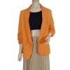 Sako elegantní dlouhý rukáv dámské nadrozměr (one size S/M) ITALSKÁ MÓDA IMWDD24008/DR (Velikost S/M/L, Barva Černá)