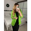 Sako elegantní dlouhý rukáv dámské nadrozměr (one size S/M) ITALSKÁ MÓDA IMWDD24008/DR (Velikost S/M/L, Barva Černá)