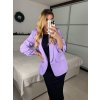 Sako elegantní dlouhý rukáv dámské nadrozměr (one size S/M) ITALSKÁ MÓDA IMWDD24008/DR (Velikost S/M/L, Barva Černá)