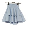Sukně s kraťasy krátká dámská (S/M ONE SIZE) ITALSKÁ MÓDA IMWCP24001/DUR (Velikost S/M/L, Barva béžová smetanová)