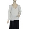 Svetr pletený dlouhý rukáv dámský (S/M ONE SIZE) ITALSKÁ MÓDA IMPSH231630/DR (Velikost S/M/L, Barva bílá)