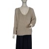 Svetr pletený dlouhý rukáv dámský (S/M ONE SIZE) ITALSKÁ MÓDA IMPSH231630/DR (Velikost S/M/L, Barva bílá)