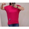 Tričko prodloužené oversize krátký rukáv dámská nadrozměr (2XL/3XL/4XL ONE SIZE) ITALSKÁ MÓDA IMC22PIERA/DUR