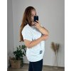 Tričko prodloužené oversize krátký rukáv dámská nadrozměr (2XL/3XL/4XL ONE SIZE) ITALSKÁ MÓDA IMC22PIERA/DUR
