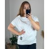 Tričko prodloužené oversize krátký rukáv dámská nadrozměr (2XL/3XL/4XL ONE SIZE) ITALSKÁ MÓDA IMC22PIERA/DUR